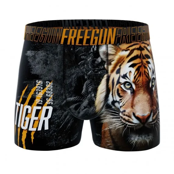 Boxer Mann Mikrofaser "Wilde Tiere" (Boxershorts) Freegun auf FrenchMarket