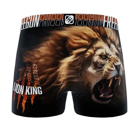 Calzoncillos bóxer de microfibra "Wild Animals" para hombre (Boxers) Freegun chez FrenchMarket