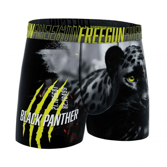 Boxer Mann Mikrofaser "Wilde Tiere" (Boxershorts) Freegun auf FrenchMarket