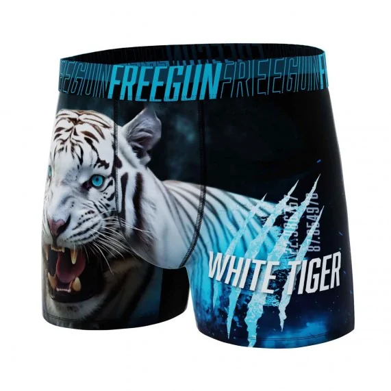 Calzoncillos bóxer de microfibra "Wild Animals" para hombre (Boxers) Freegun chez FrenchMarket