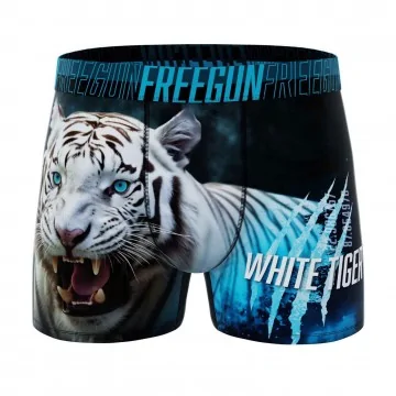 Boxer Mann Mikrofaser "Wilde Tiere" (Boxershorts) Freegun auf FrenchMarket