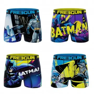 4er-Pack Boxershorts Jungen DC Comics Batman "Gotham City (Boxershorts für Jungen) Freegun auf FrenchMarket