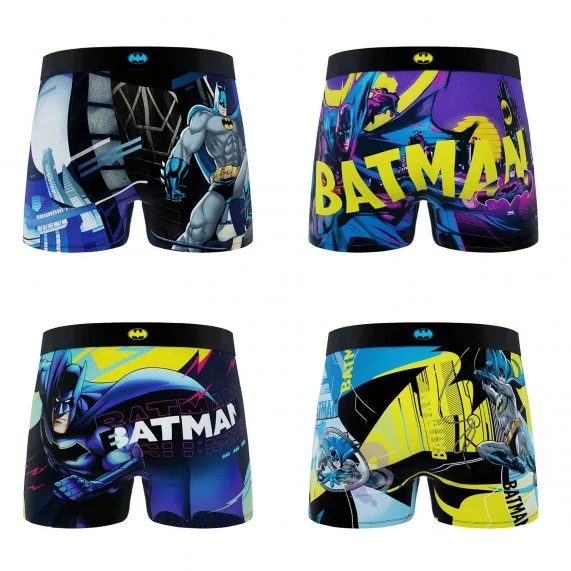 4er-Pack Boxershorts Jungen DC Comics Batman "Gotham City (Boxershorts für Jungen) Freegun auf FrenchMarket