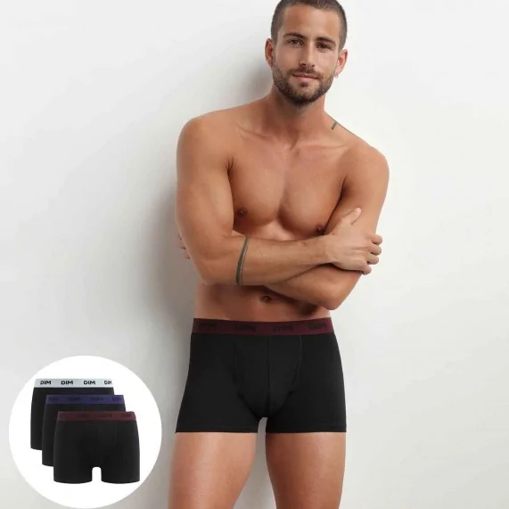 Mix & Colors Heren Boxerset van 3 (Herenboxershorts) Dim chez FrenchMarket