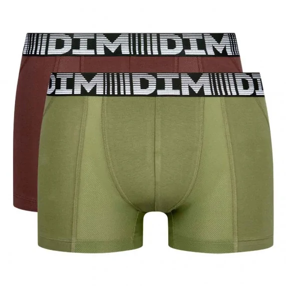 Set di 2 boxer da uomo in cotone 3D Flex Air (Boxer da uomo) Dim chez FrenchMarket