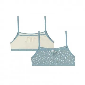 Set of 2 Girls Stretch Cotton Bras "The Pockets (Bras) Dim on FrenchMarket