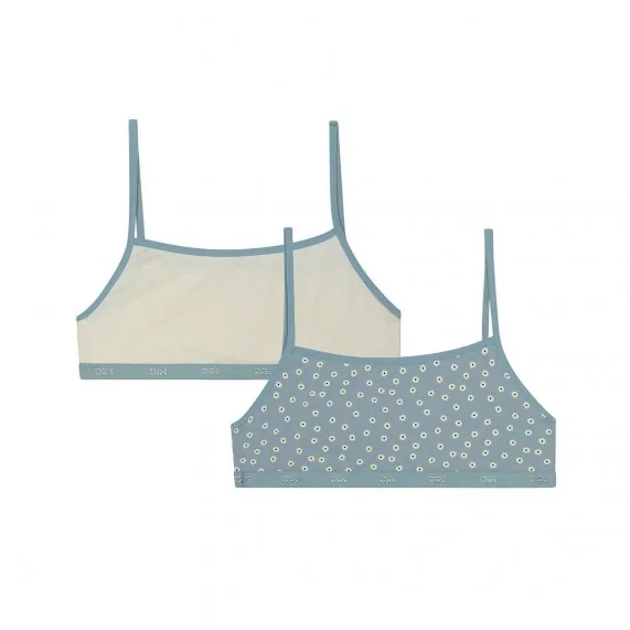 Set di 2 reggiseni da ragazza in cotone elasticizzato "Les Pockets (Reggiseni) Dim chez FrenchMarket