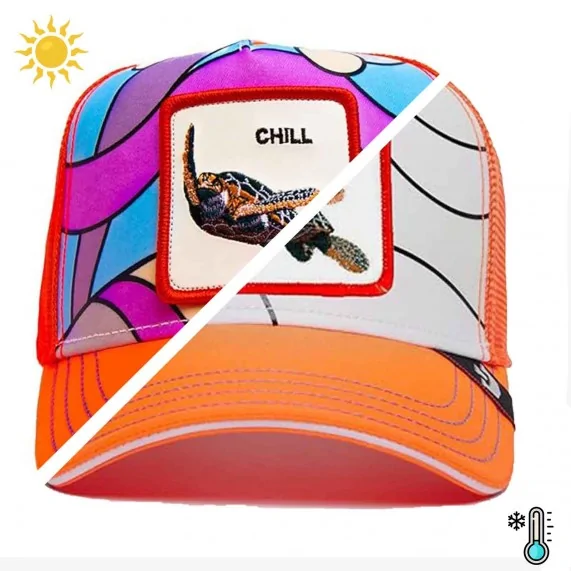 Heat Wave "2 Crush, 2 Curious" "CHILL" Trucker Cap (Caps) Goorin Bros chez FrenchMarket