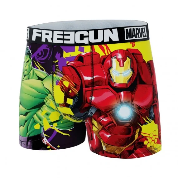 Boxer Homme Marvel Avengers Hulk & Iron Man (Boxers Homme) Freegun chez FrenchMarket