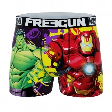 Boxer uomo Marvel Avengers Hulk e Iron Man (Boxer) Freegun chez FrenchMarket