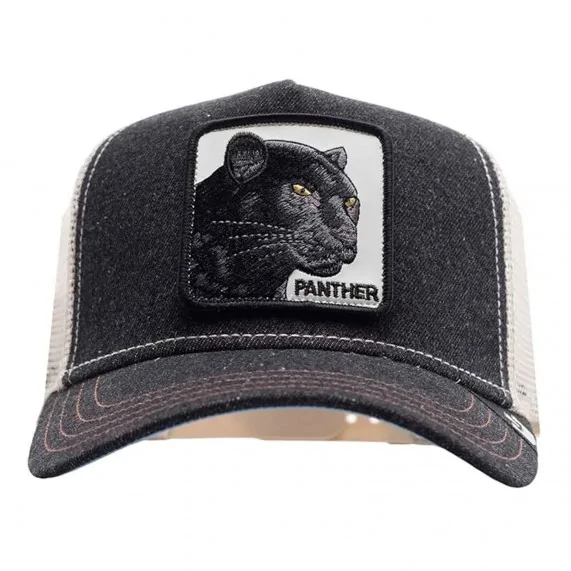 Cappello Trucker "PANTHER" in denim della Pantera (Cappellino) Goorin Bros chez FrenchMarket