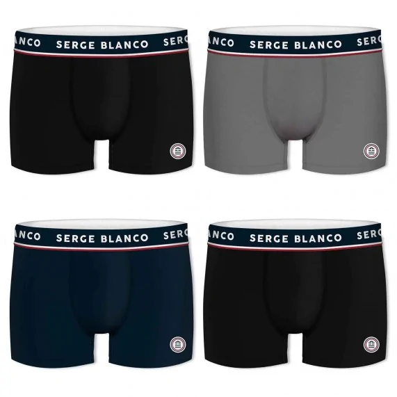 Lot de 3 Boxers Homme en Coton (Boxer da uomo) Serge Blanco chez FrenchMarket