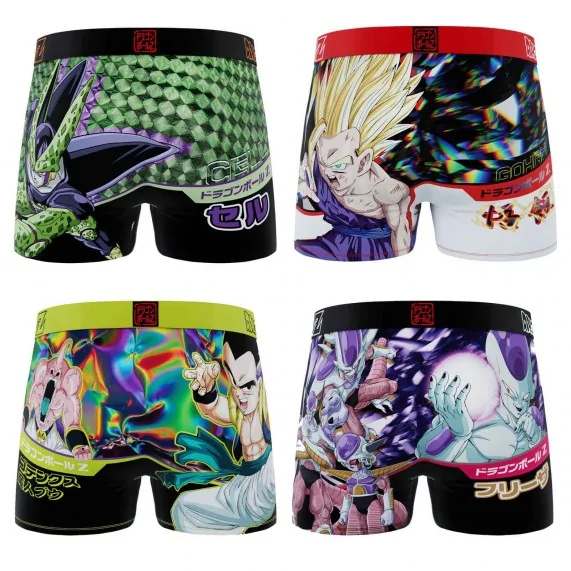 Set van 4 Dragon Ball Z Boy Boxers (Jongensboxershort) Freegun chez FrenchMarket