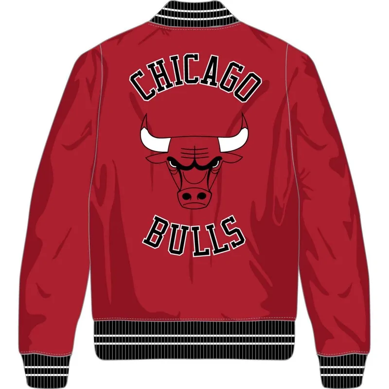 Mitchell & Ness - Heavyweight Chicago Bulls NBA Satin Bomber Jacket