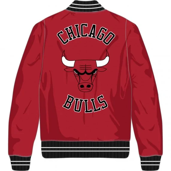 Chaqueta bomber de satén NBA Chicago Bulls (Bomber) Mitchell & Ness chez FrenchMarket