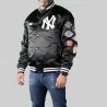 MLB New York Yankees "Dalston Multi Patch" Bomberjacke (Bomber) '47 Brand auf FrenchMarket