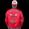 Chaqueta bomber de satén NBA Chicago Bulls (Bomber) Mitchell & Ness chez FrenchMarket