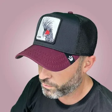 Sqwauk Cockatoo "Punk" Trucker Cap (Caps) Goorin Bros on FrenchMarket