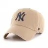 Cappello MLB New York Yankees "Clean Up" Beige (Cappellino) '47 Brand chez FrenchMarket