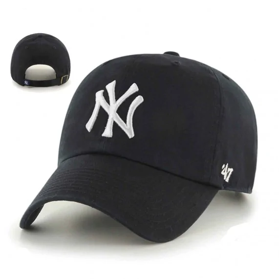 Casquette MLB New York Yankees Noir "Clean Up" (Casquettes) '47 Brand chez FrenchMarket