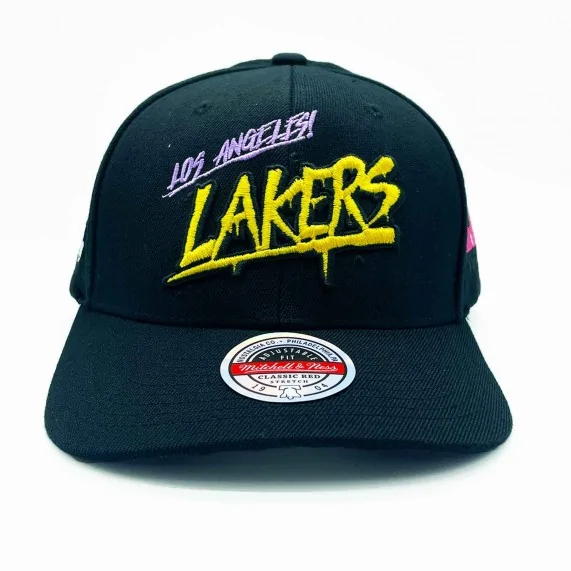 Cappellino NBA Los Angeles Lakers HWC "Slap Sticker Classic (Cappellino) Mitchell & Ness chez FrenchMarket