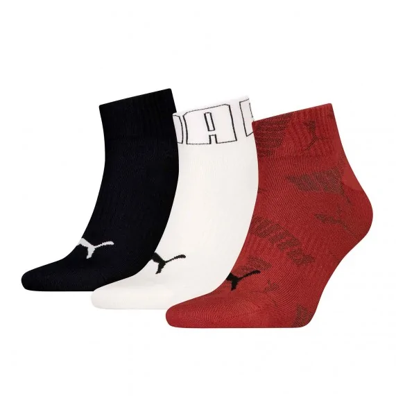 Lote de 3 pares de calcetines Quarter Mesh Logo (Calcetines deportivos) PUMA chez FrenchMarket