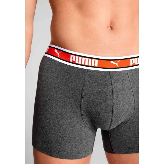 Confezione da 2 boxer da uomo in cotone con doppio logo (Boxer da uomo) PUMA chez FrenchMarket