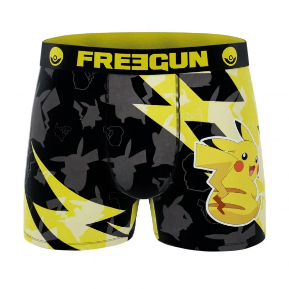 Boxer Homme Microfibre "Pokemon 2024" (Boxers Homme) Freegun chez FrenchMarket