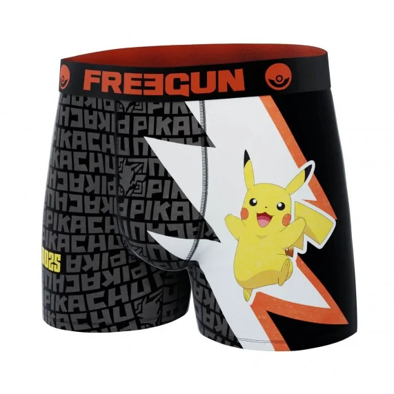 Set van 5 Pokemon Team Pikachu Boxers voor Mannen (Herenboxershorts) Freegun chez FrenchMarket