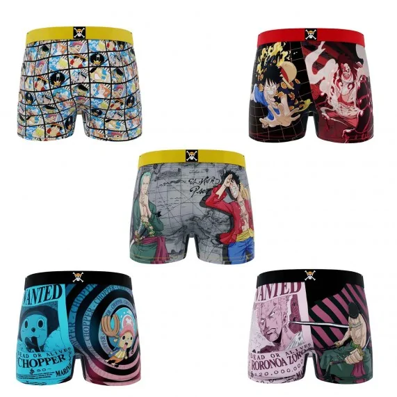 Set van 5 eendelige jongensboxers (Jongensboxershort) Freegun chez FrenchMarket