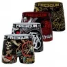 Set van 4 Rock & Tattoo "HYRAW" boxershorts voor mannen (Herenboxershorts) Freegun chez FrenchMarket