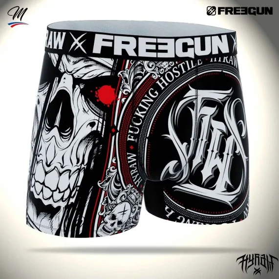 Set di 4 boxer Rock & Tattoo "HYRAW" per uomo (Boxer da uomo) Freegun chez FrenchMarket