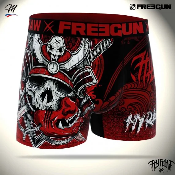 Lote de 4 calzoncillos Rock & Tattoo "HYRAW" para hombre (Calzoncillos para hombre) Freegun chez FrenchMarket