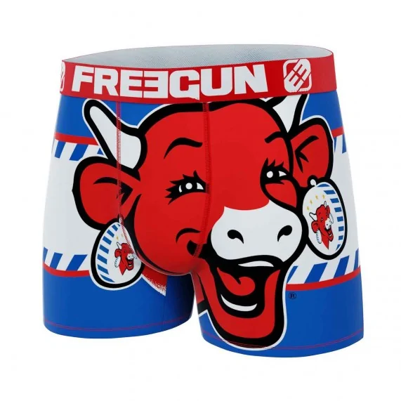 Boxershorts Mann Mikrofaser "Die lachende Kuh" (Boxershorts) Freegun auf FrenchMarket