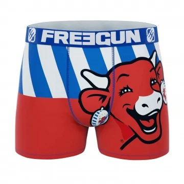 Men's microfiber boxer shorts "The Laughing Cow" (Boxers) Freegun on FrenchMarket