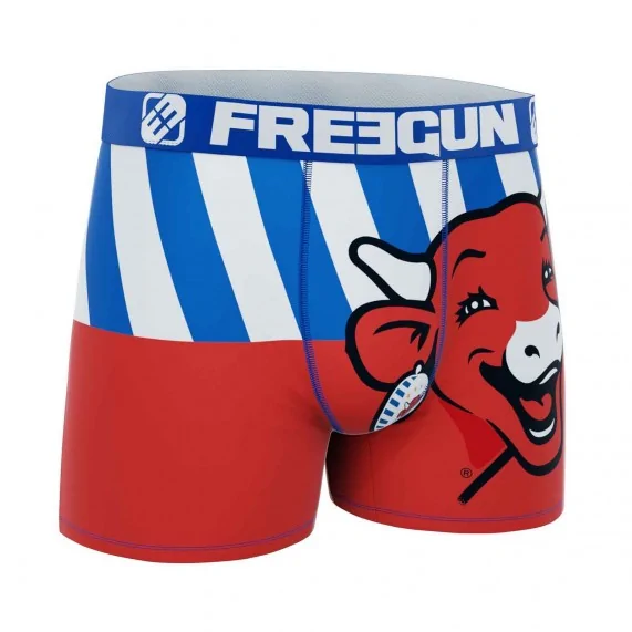 Boxer Homme Microfibre "La Vache qui rit" (Boxers Homme) Freegun chez FrenchMarket