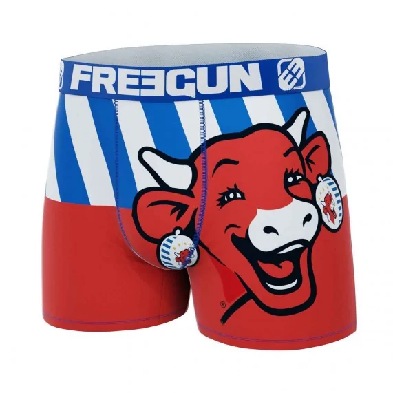 Boxer Homme Microfibre "La Vache qui rit" (Boxers Homme) Freegun chez FrenchMarket