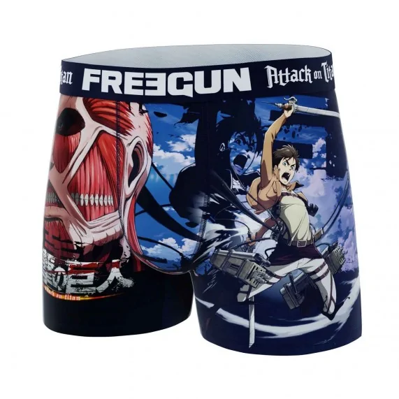 Boxer Mann Mikrofaser "Attack On Titan"" (Boxershorts) Freegun auf FrenchMarket