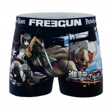 Boxer Homme Microfibre "Attack On Titan" (Boxers Homme) Freegun chez FrenchMarket