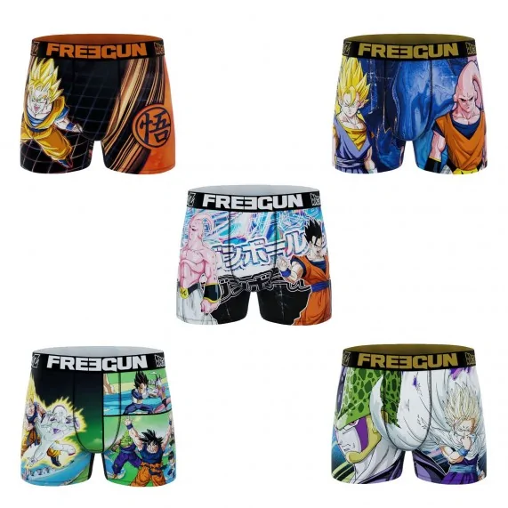 Lot de 5 Boxers Homme Dragon Ball Z (Lot boxers Homme) Freegun chez FrenchMarket