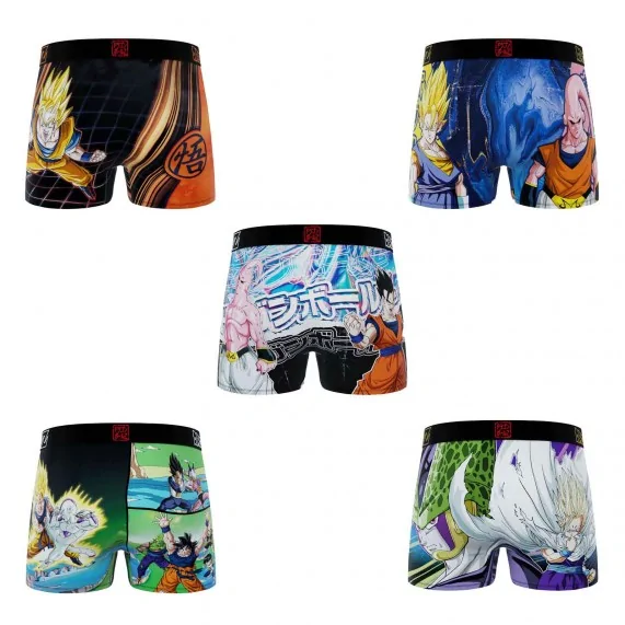 Lot de 5 Boxers Homme Dragon Ball Z (Lot boxers Homme) Freegun chez FrenchMarket