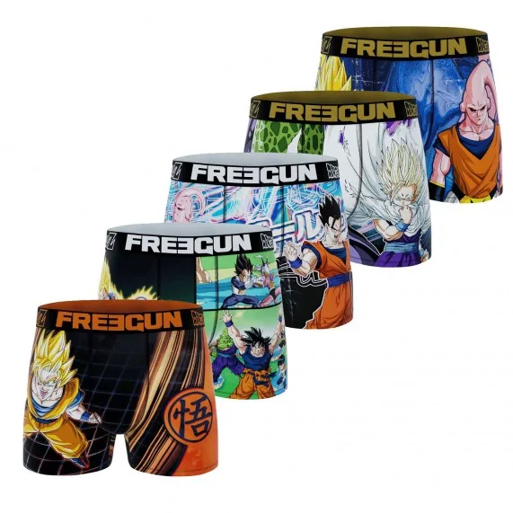 Pack de 5 bóxers Dragon Ball Z (Calzoncillos para hombre) Freegun chez FrenchMarket