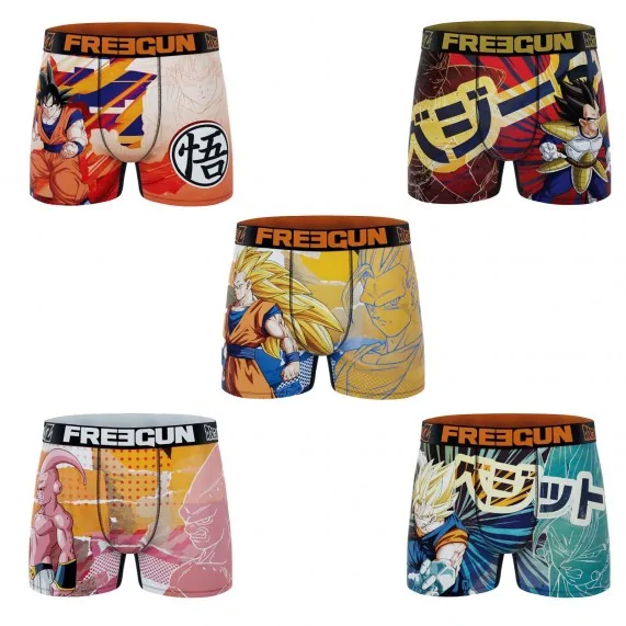 5er Pack Boxershorts Dragon Ball Z (Boxershorts für Männer) Freegun auf FrenchMarket