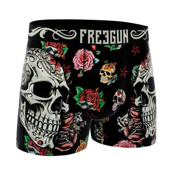 Boxer con calavera y huesos cruzados (Boxers) Freegun chez FrenchMarket