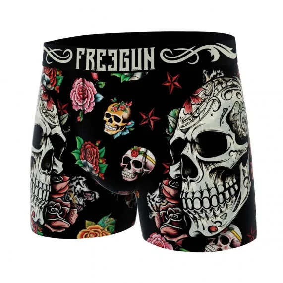 Boxer con calavera y huesos cruzados (Boxers) Freegun chez FrenchMarket