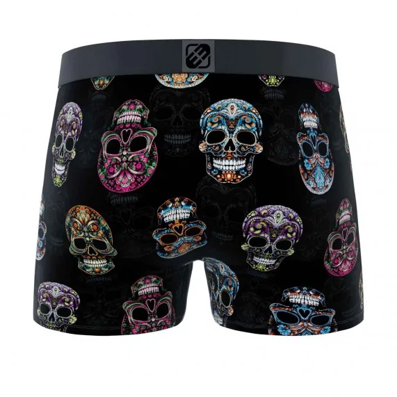 Boxer con calavera y huesos cruzados (Boxers) Freegun chez FrenchMarket