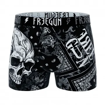 Boxer con calavera y huesos cruzados (Boxers) Freegun chez FrenchMarket