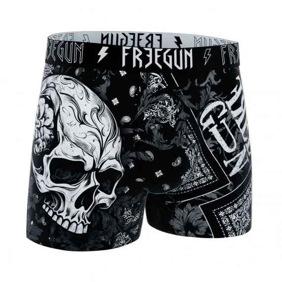 Set van 4 doodskop-slips voor mannen (Herenboxershorts) Freegun chez FrenchMarket