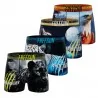 Set van 4 "Wilde dieren" Microvezel Boxershorts voor mannen (Herenboxershorts) Freegun chez FrenchMarket