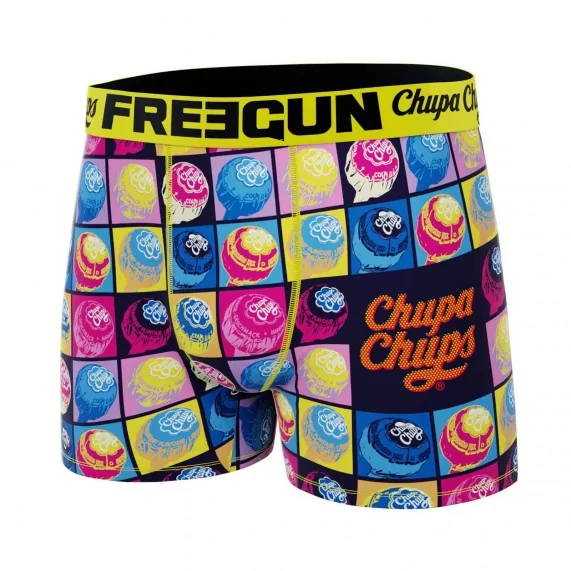 Boxer Homme Microfibre Pop-Art "Chupa Chups" (Boxers Homme) Freegun chez FrenchMarket